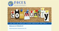 Desktop Screenshot of focus411.org